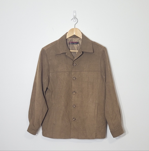 Vintage Men's Copper Brown Preppy Button Down Pocketa Blazer Academia Coat Small - Picture 3 of 11